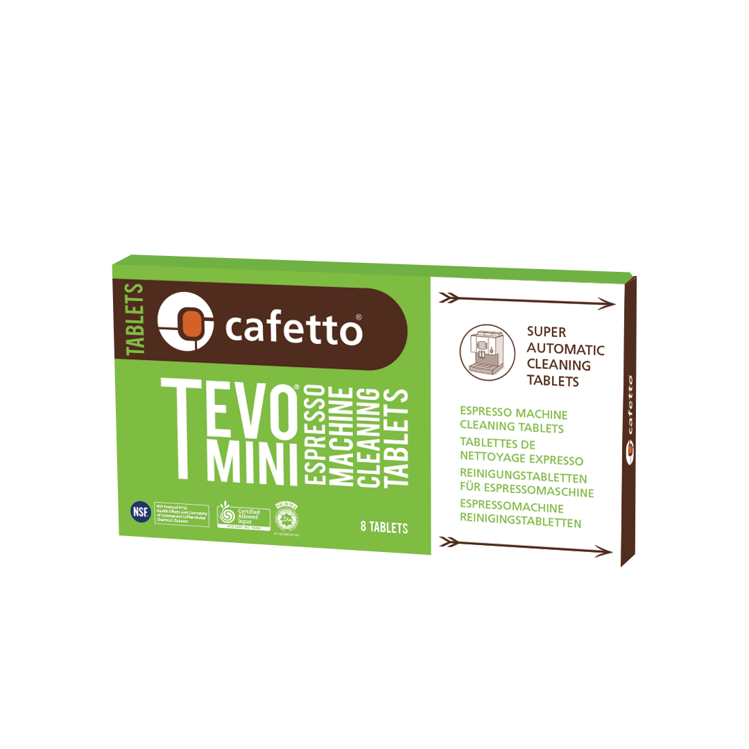 Cafetto TEVO® MINI Espresso Machine Cleaning Tablets - 8 Tablets - Buy Online at Astro Coffee New Zealand
